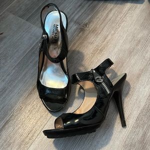 Michael by Michael Kors Black Patent Heels in Size 6.5